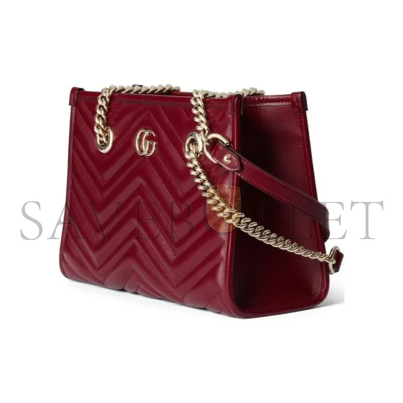 G*u*i gg marmont leather tote bag 779727 (26.5*18.5*12.5cm)